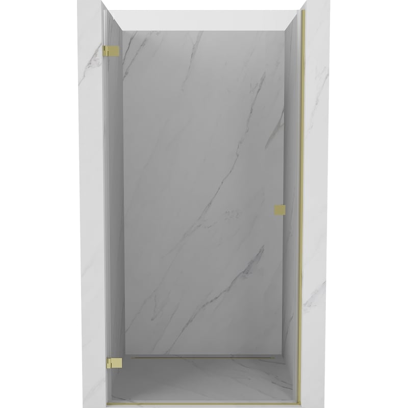 Mexen Lunar-B drzwi prysznicowe uchylne lewe 95 cm, transparent, złote - 832-095-000-50-00-L