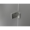 Mexen Lunar L drzwi prysznicowe uchylne lewe 115 cm, transparent, nikiel szczotkowany - 834L-115-000-97-00-L
