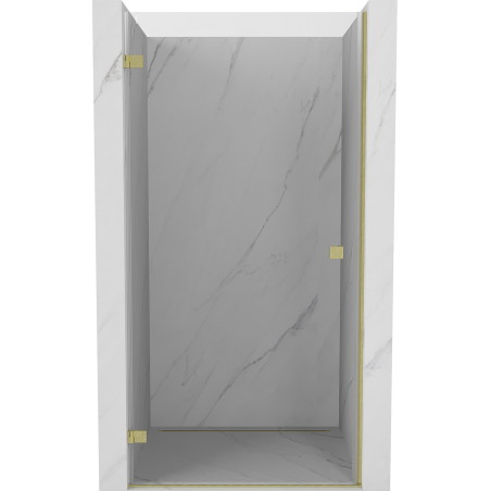 Mexen Lunar-B drzwi prysznicowe uchylne lewe 65 cm, transparent, złote szczotkowane - 832-065-000-55-00-L