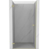 Mexen Lunar-B drzwi prysznicowe uchylne lewe 65 cm, transparent, złote szczotkowane - 832-065-000-55-00-L