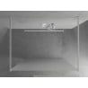 Mexen Kioto ścianka prysznicowa wolnostojąca 100 x 200 cm, szron 8 mm, biała - 800-100-002-20-30