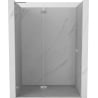Mexen Lunar L drzwi prysznicowe uchylne lewe 140 cm, transparent, nikiel szczotkowany - 834L-140-000-97-00-L