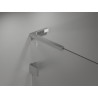 Mexen Lunar L drzwi prysznicowe uchylne prawe 105 cm, transparent, chrom - 834L-105-000-01-00-P