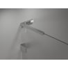 Mexen Lunar L drzwi prysznicowe uchylne prawe 135 cm, transparent, chrom - 834L-135-000-01-00-P
