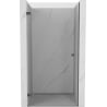 Mexen Lunar-B drzwi prysznicowe uchylne lewe 60 cm, transparent, gun gray szczotkowany - 832-060-000-66-00-L
