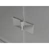 Mexen Lunar L drzwi prysznicowe uchylne prawe 140 cm, transparent, chrom - 834L-140-000-01-00-P