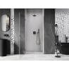 Mexen Lunar-B drzwi prysznicowe uchylne lewe 95 cm, transparent, gun gray szczotkowany - 832-095-000-66-00-L