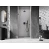 Mexen Lunar-B drzwi prysznicowe uchylne lewe 95 cm, transparent, gun gray szczotkowany - 832-095-000-66-00-L