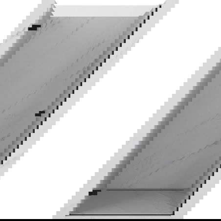 Mexen Lunar-B drzwi prysznicowe uchylne lewe 65 cm, transparent, czarne - 832-065-000-70-00-L