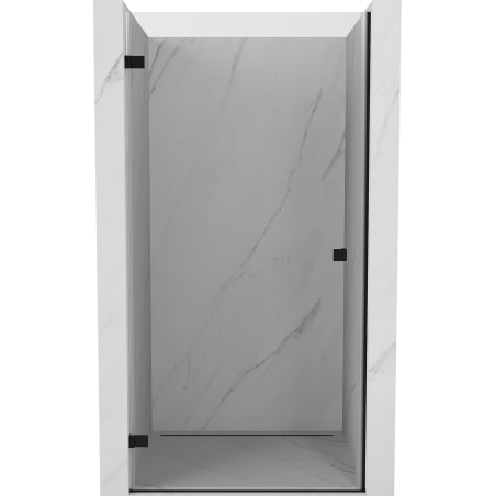 Mexen Lunar-B drzwi prysznicowe uchylne lewe 85 cm, transparent, czarne - 832-085-000-70-00-L