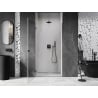 Mexen Lunar-B drzwi prysznicowe uchylne lewe 95 cm, transparent, czarne - 832-095-000-70-00-L