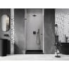 Mexen Lunar-B drzwi prysznicowe uchylne lewe 75 cm, transparent, gun metal - 832-075-000-95-00-L