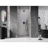 Mexen Lunar-B drzwi prysznicowe uchylne lewe 75 cm, transparent, gun metal - 832-075-000-95-00-L