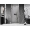 Mexen Lunar-B drzwi prysznicowe uchylne lewe 95 cm, transparent, gun metal - 832-095-000-95-00-L