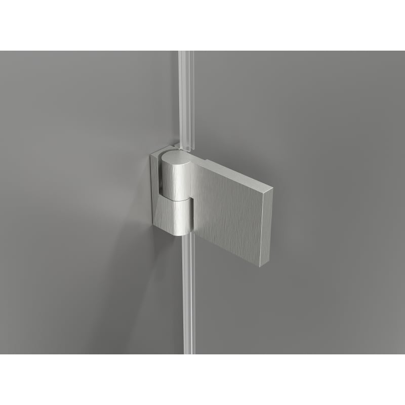 Mexen Lunar-B drzwi prysznicowe uchylne lewe 70 cm, transparent, nikiel szczotkowany - 832-070-000-97-00-L