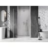 Mexen Lunar-B drzwi prysznicowe uchylne lewe 80 cm, transparent, nikiel szczotkowany - 832-080-000-97-00-L