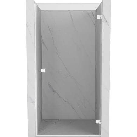 Mexen Lunar-B drzwi prysznicowe uchylne prawe 60 cm, transparent, białe - 832-060-000-20-00-P