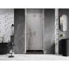 Mexen Lunar-B drzwi prysznicowe uchylne prawe 60 cm, transparent, złote - 832-060-000-50-00-P