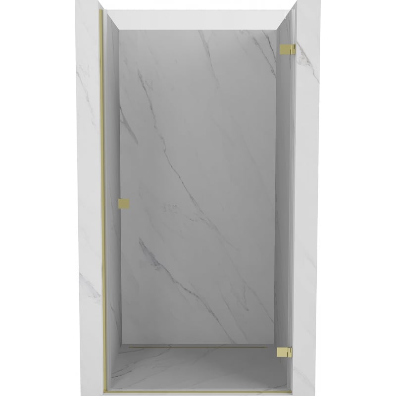 Mexen Lunar-B drzwi prysznicowe uchylne prawe 100 cm, transparent, złote - 832-100-000-50-00-P