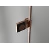 Mexen Lunar-B drzwi prysznicowe uchylne prawe 65 cm, transparent, różowe złoto - 832-065-000-60-00-P