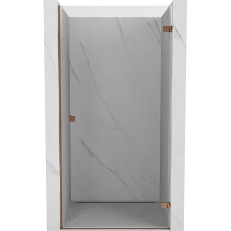 Mexen Lunar-B drzwi prysznicowe uchylne prawe 70 cm, transparent, różowe złoto - 832-070-000-60-00-P