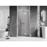 Mexen Lunar L drzwi prysznicowe uchylne prawe 70 cm, transparent, białe - 834L-070-000-20-00-P