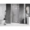Mexen Lunar L drzwi prysznicowe uchylne prawe 90 cm, transparent, białe - 834L-090-000-20-00-P