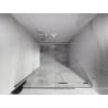 Mexen Lunar L drzwi prysznicowe uchylne prawe 90 cm, transparent, białe - 834L-090-000-20-00-P