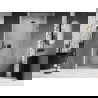 Mexen Lunar-B drzwi prysznicowe uchylne prawe 70 cm, transparent, gun gray szczotkowany - 832-070-000-66-00-P