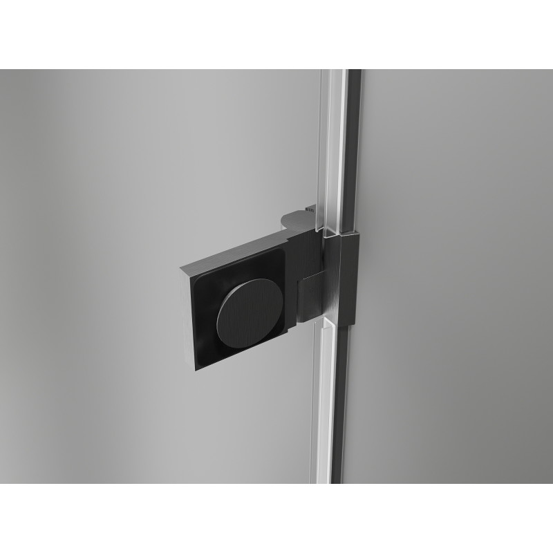 Mexen Lunar-B drzwi prysznicowe uchylne prawe 95 cm, transparent, gun gray szczotkowany - 832-095-000-66-00-P