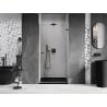 Mexen Lunar-B drzwi prysznicowe uchylne prawe 95 cm, transparent, gun gray szczotkowany - 832-095-000-66-00-P