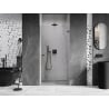 Mexen Lunar-B drzwi prysznicowe uchylne prawe 95 cm, transparent, gun gray szczotkowany - 832-095-000-66-00-P