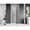Mexen Lunar L drzwi prysznicowe uchylne prawe 95 cm, transparent, białe - 834L-095-000-20-00-P
