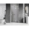 Mexen Lunar L drzwi prysznicowe uchylne prawe 95 cm, transparent, białe - 834L-095-000-20-00-P