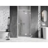 Mexen Lunar L drzwi prysznicowe uchylne prawe 110 cm, transparent, białe - 834L-110-000-20-00-P