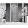 Mexen Lunar L drzwi prysznicowe uchylne prawe 110 cm, transparent, białe - 834L-110-000-20-00-P