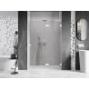 Mexen Lunar L drzwi prysznicowe uchylne prawe 140 cm, transparent, białe - 834L-140-000-20-00-P