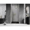 Mexen Lunar L drzwi prysznicowe uchylne prawe 80 cm, transparent, złote - 834L-080-000-50-00-P