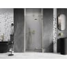 Mexen Lunar L drzwi prysznicowe uchylne prawe 80 cm, transparent, złote - 834L-080-000-50-00-P