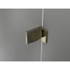 Mexen Lunar L drzwi prysznicowe uchylne prawe 85 cm, transparent, złote - 834L-085-000-50-00-P