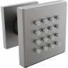 Mexen Cube dysza boczna natynkowa, gun gray szczotkowany - 79360-66