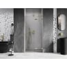 Mexen Lunar L drzwi prysznicowe uchylne prawe 80 cm, transparent, złote szczotkowane - 834L-080-000-55-00-P