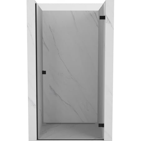 Mexen Lunar-B drzwi prysznicowe uchylne prawe 60 cm, transparent, czarne - 832-060-000-70-00-P