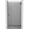 Mexen Lunar-B drzwi prysznicowe uchylne prawe 75 cm, transparent, czarne - 832-075-000-70-00-P