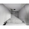 Mexen Lunar-B drzwi prysznicowe uchylne prawe 75 cm, transparent, czarne - 832-075-000-70-00-P