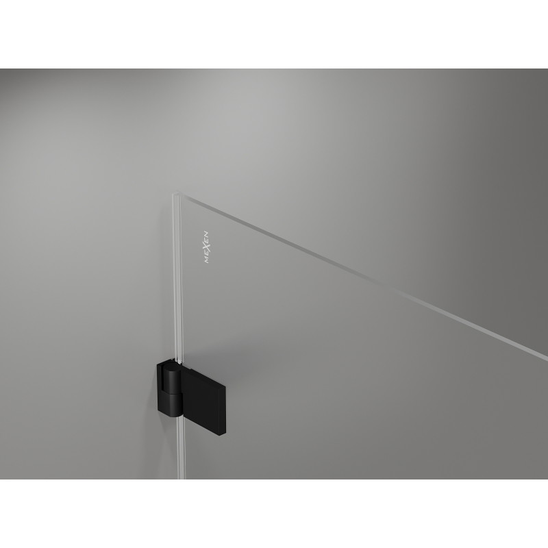 Mexen Lunar-B drzwi prysznicowe uchylne prawe 100 cm, transparent, czarne - 832-100-000-70-00-P