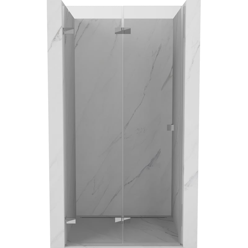 Mexen Lunar-F drzwi prysznicowe składane lewe 75 cm, transparent, chrom - 836-075-000-01-00-L