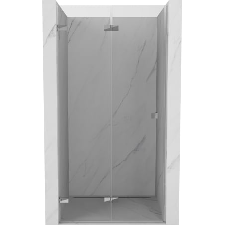 Mexen Lunar-F drzwi prysznicowe składane lewe 75 cm, transparent, chrom - 836-075-000-01-00-L