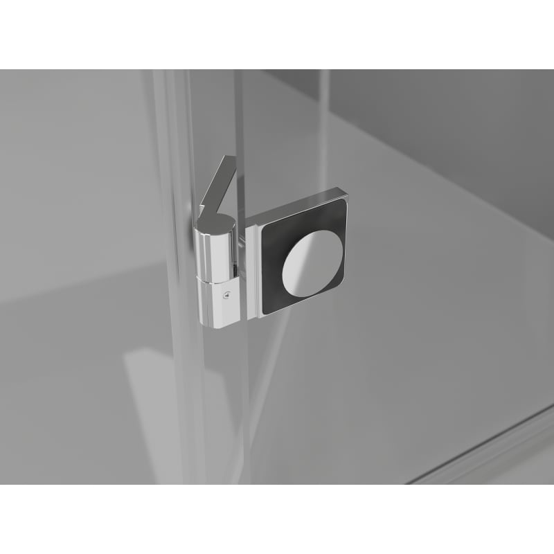Mexen Lunar-F drzwi prysznicowe składane lewe 75 cm, transparent, chrom - 836-075-000-01-00-L