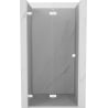 Mexen Lunar-F drzwi prysznicowe składane lewe 90 cm, transparent, białe - 836-090-000-20-00-L